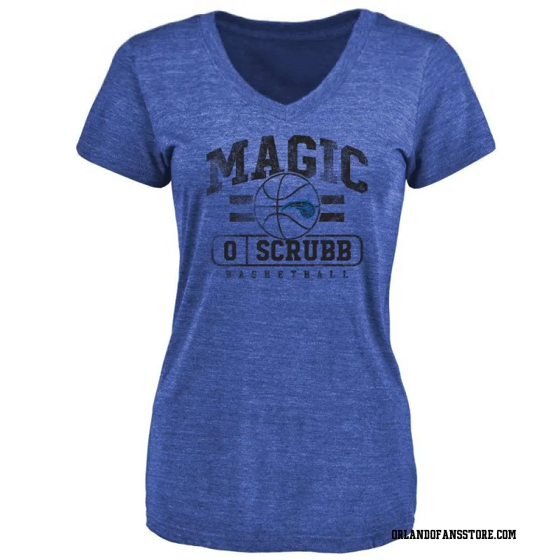 Royal Women's Jay Scrubb Orlando Magic Baseline T-Shirt