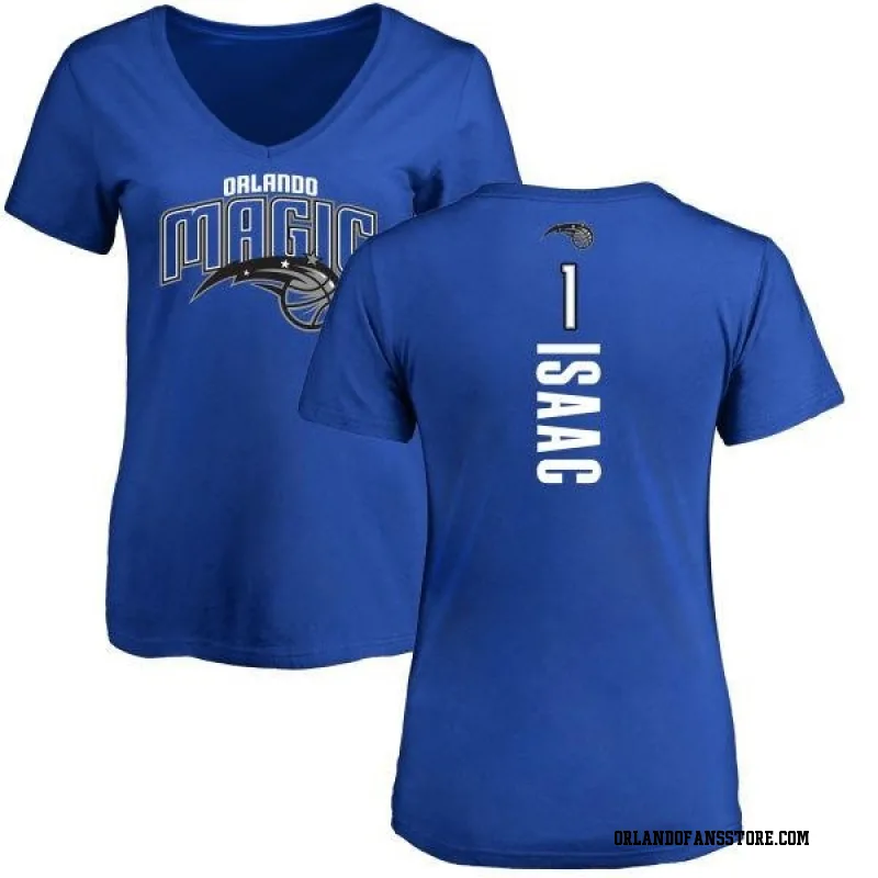 Royal Women's Jonathan Isaac Orlando Magic Backer T-Shirt