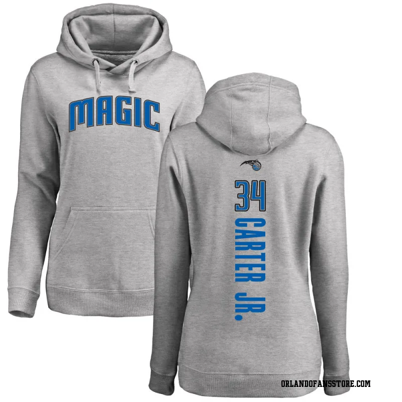 Women's Wendell Carter Jr. Orlando Magic Ash Backer Pullover Hoodie