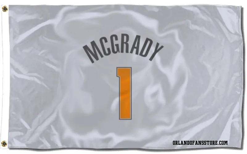 Black Orlando Magic Tracy Mcgrady Flag (3 X 5) - Orlando Store